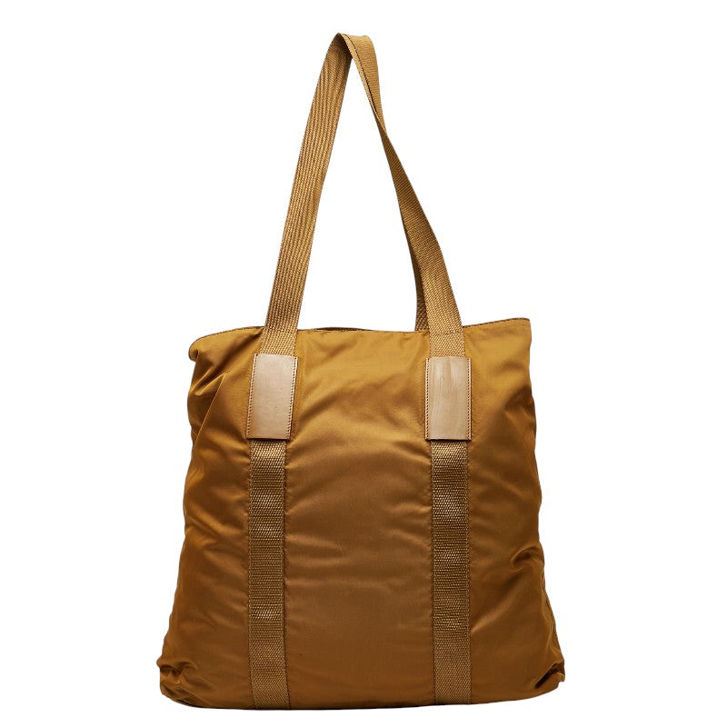 Prada Triangle Logo Plate Nylon Leather 2way Bag