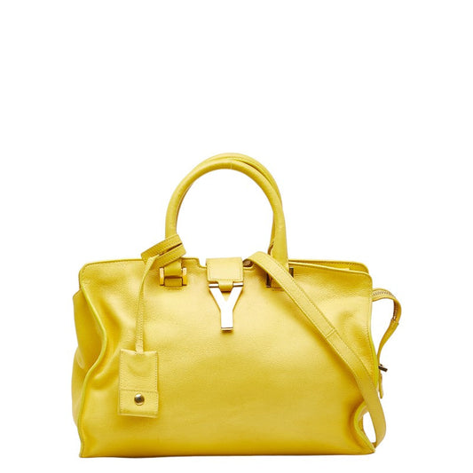Saint Laurent Petit Cabas Y Line Leather 2way Bag
