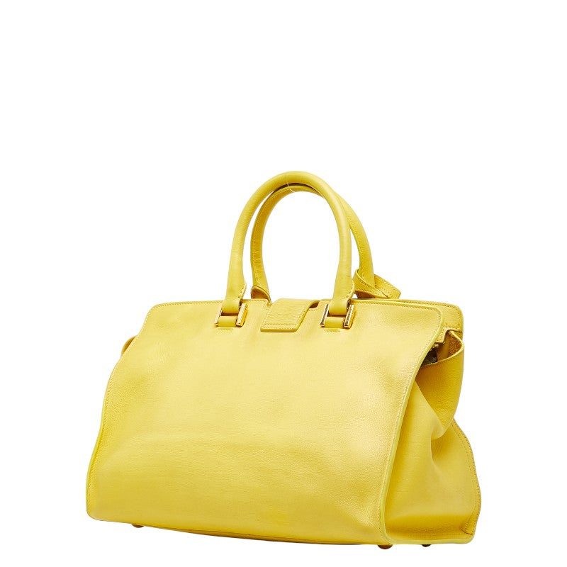 Saint Laurent Petit Cabas Y Line Leather 2way Bag