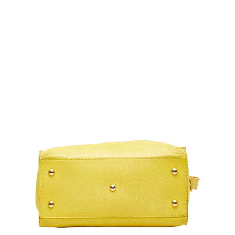 Saint Laurent Petit Cabas Y Line Leather 2way Bag
