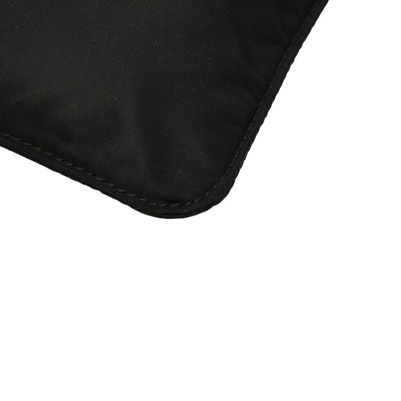 Prada Triangle Logo Plate Nylon Shoulder Bag