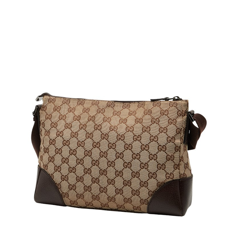 Gucci GG Canvas Shoulder Bag Canvas Leather