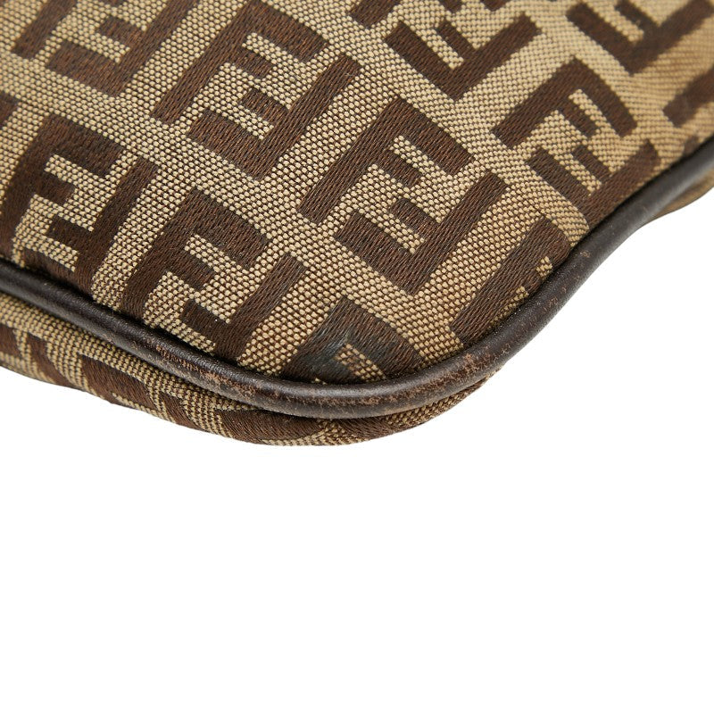 Fendi Logo Nylon Canvas Handbag