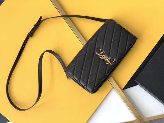 Yves Saint Laurent Kate Chain Bag Black With Gold Hardware
