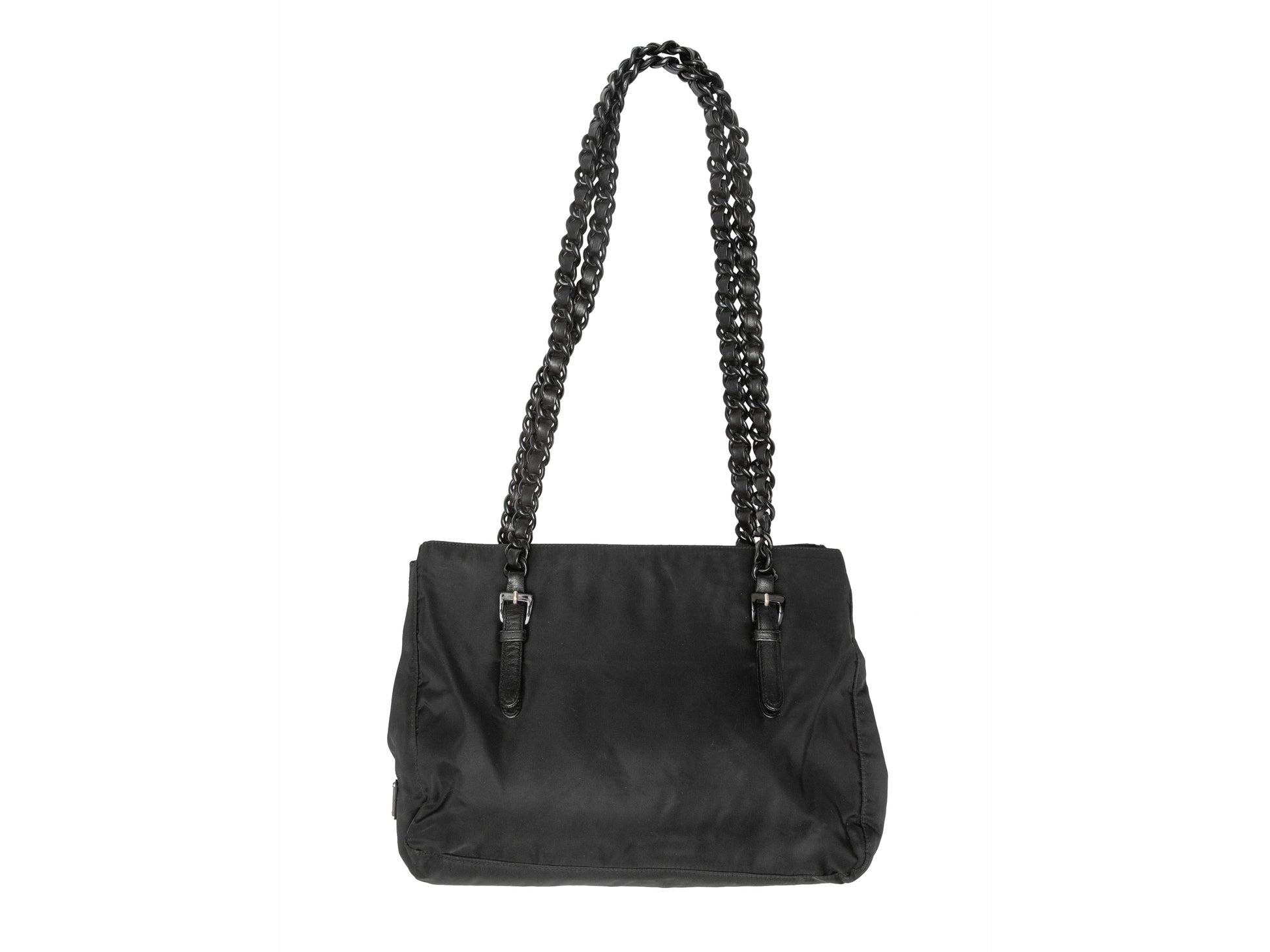 Black Prada Nylon Tote Bag