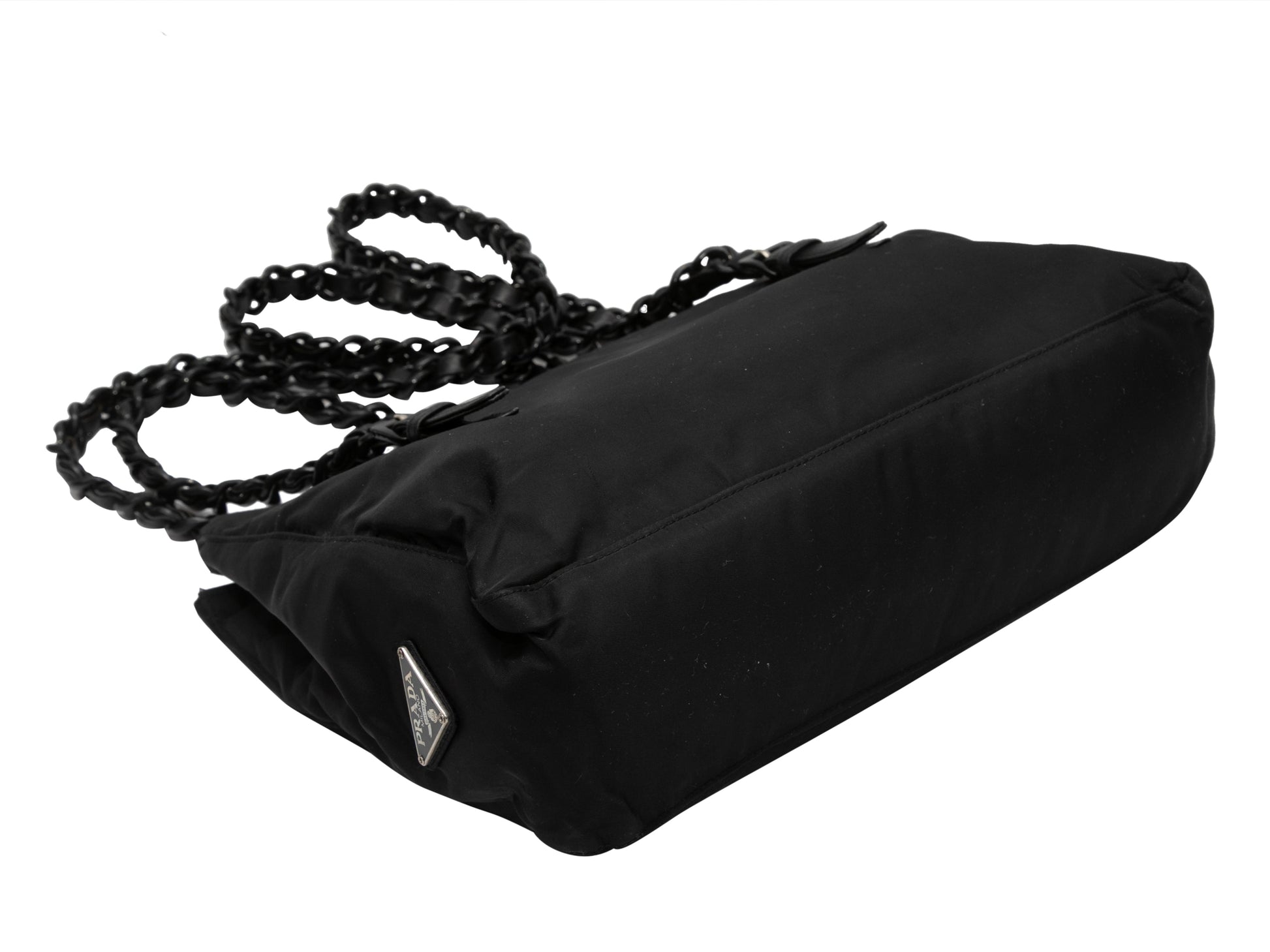 Black Prada Nylon Tote Bag