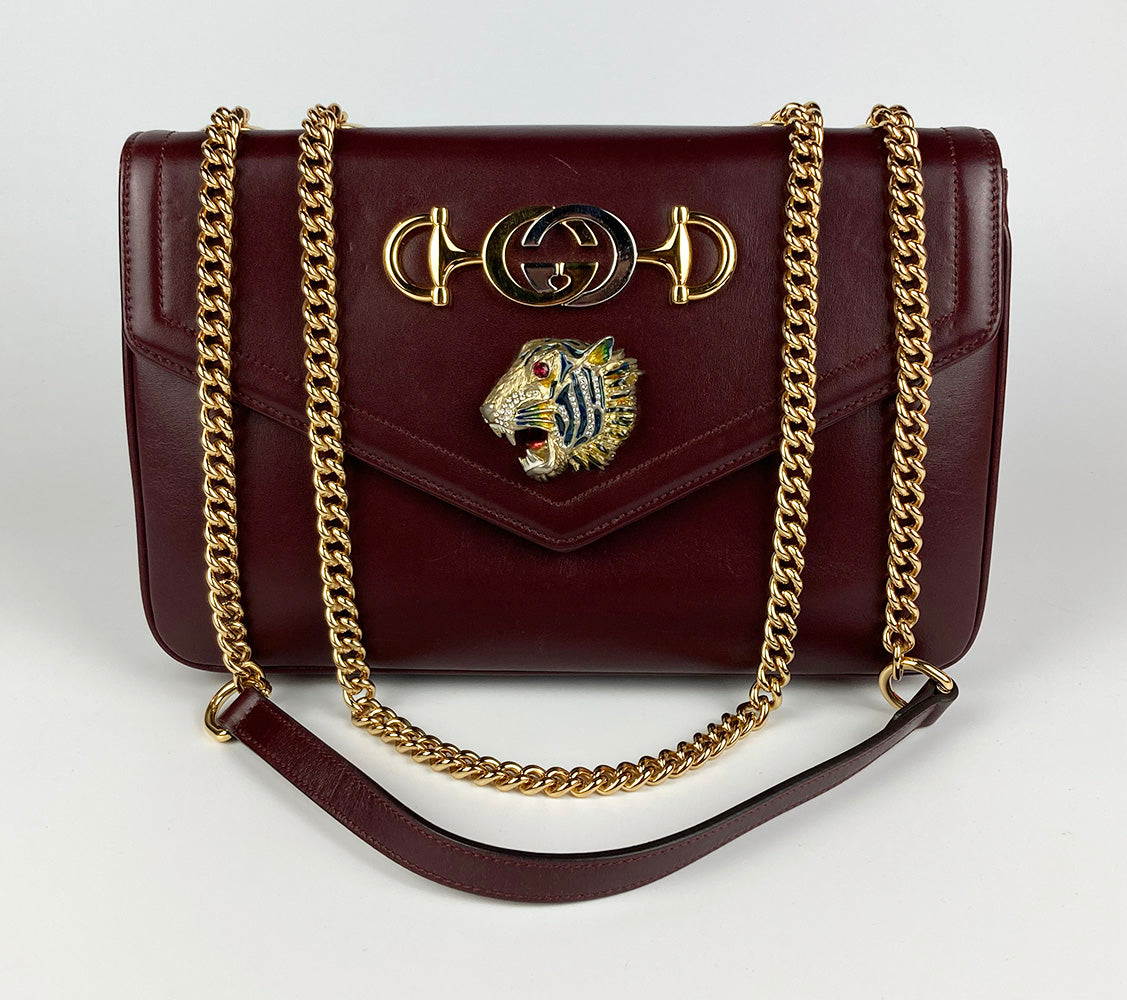 Gucci Leather Nylon Shoulder Bag Style 6