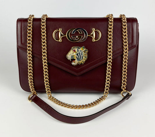 Gucci Leather Nylon Shoulder Bag Style 6