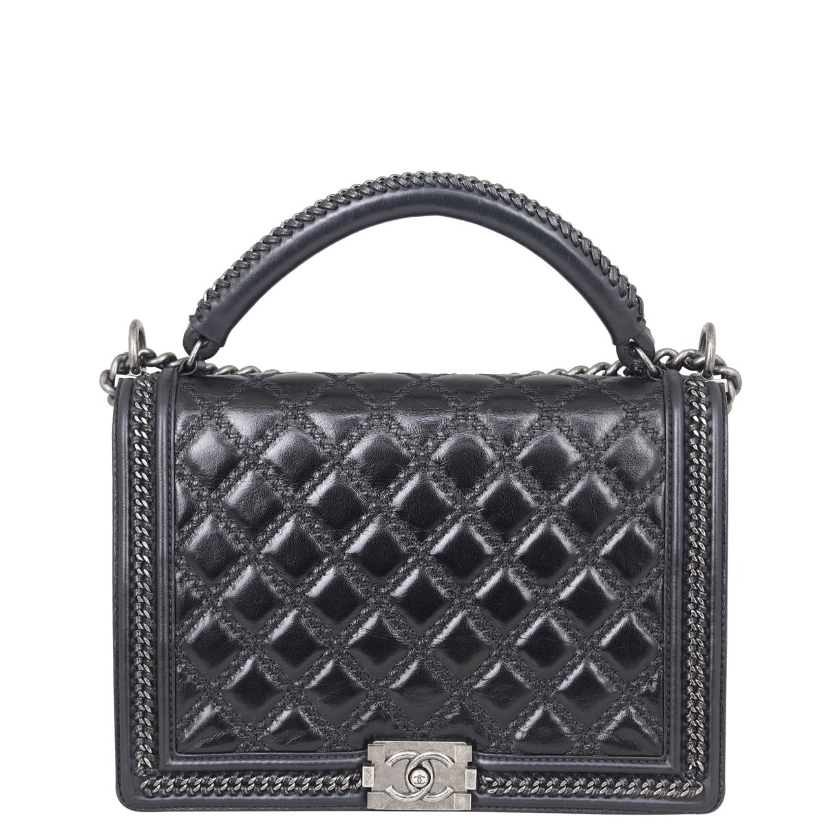 Chanel Boy Top Handle Bag Large