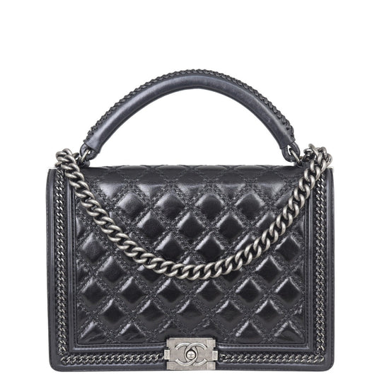 Chanel Boy Top Handle Bag Large