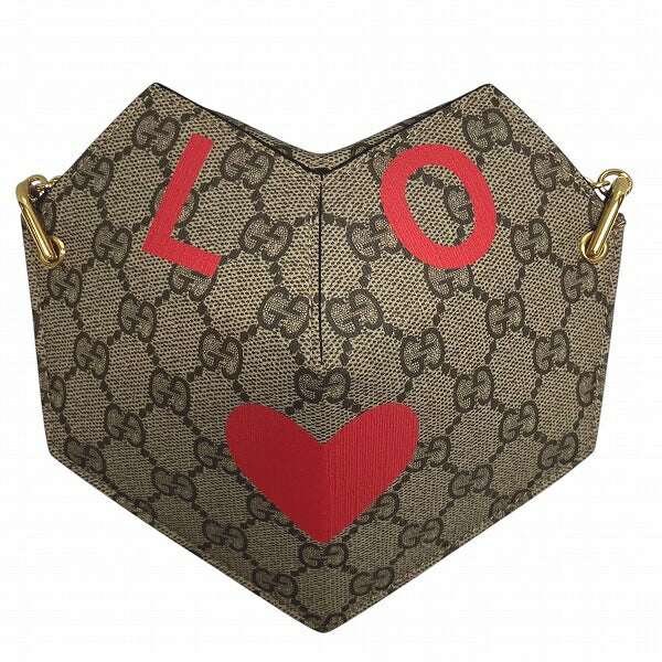 Gucci Small Heart GG Supreme Shoulder Bag
