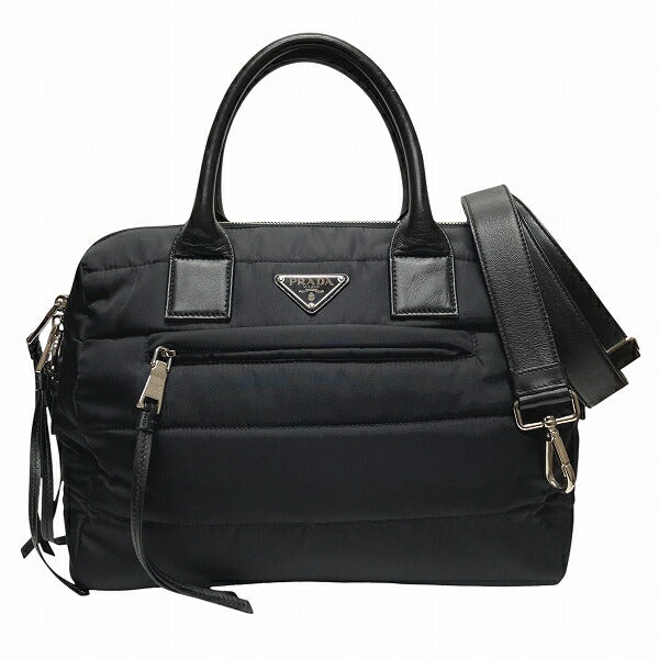 Prada Tessuto Bomber Nylon Leather 2way Bag