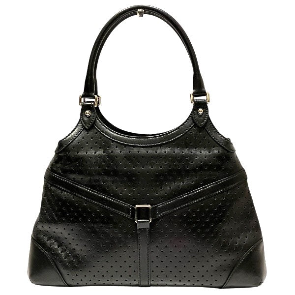 Gucci Interlocking G Punching Leather Handbag