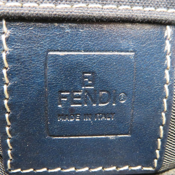 Fendi Canvas Leather Shoulder Bag