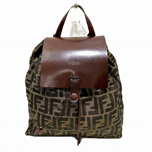 Fendi Canvas Leather Backpack