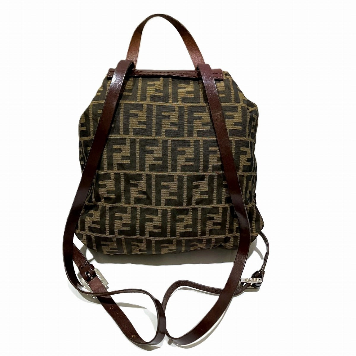 Fendi Canvas Leather Backpack