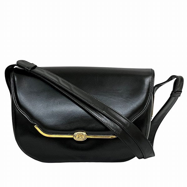 Gucci GG Logo Leather Shoulder Bag