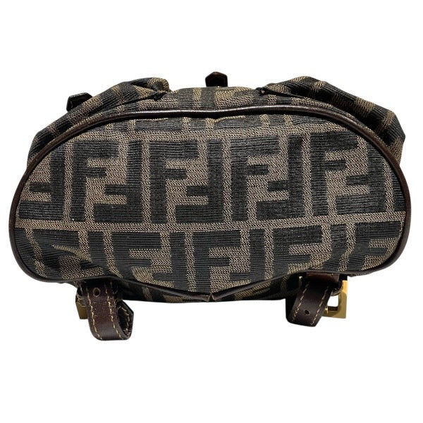 Fendi Zucca Canvas Leather Backpack