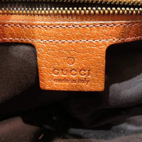 Gucci Jackie Leather Canvas Handbag