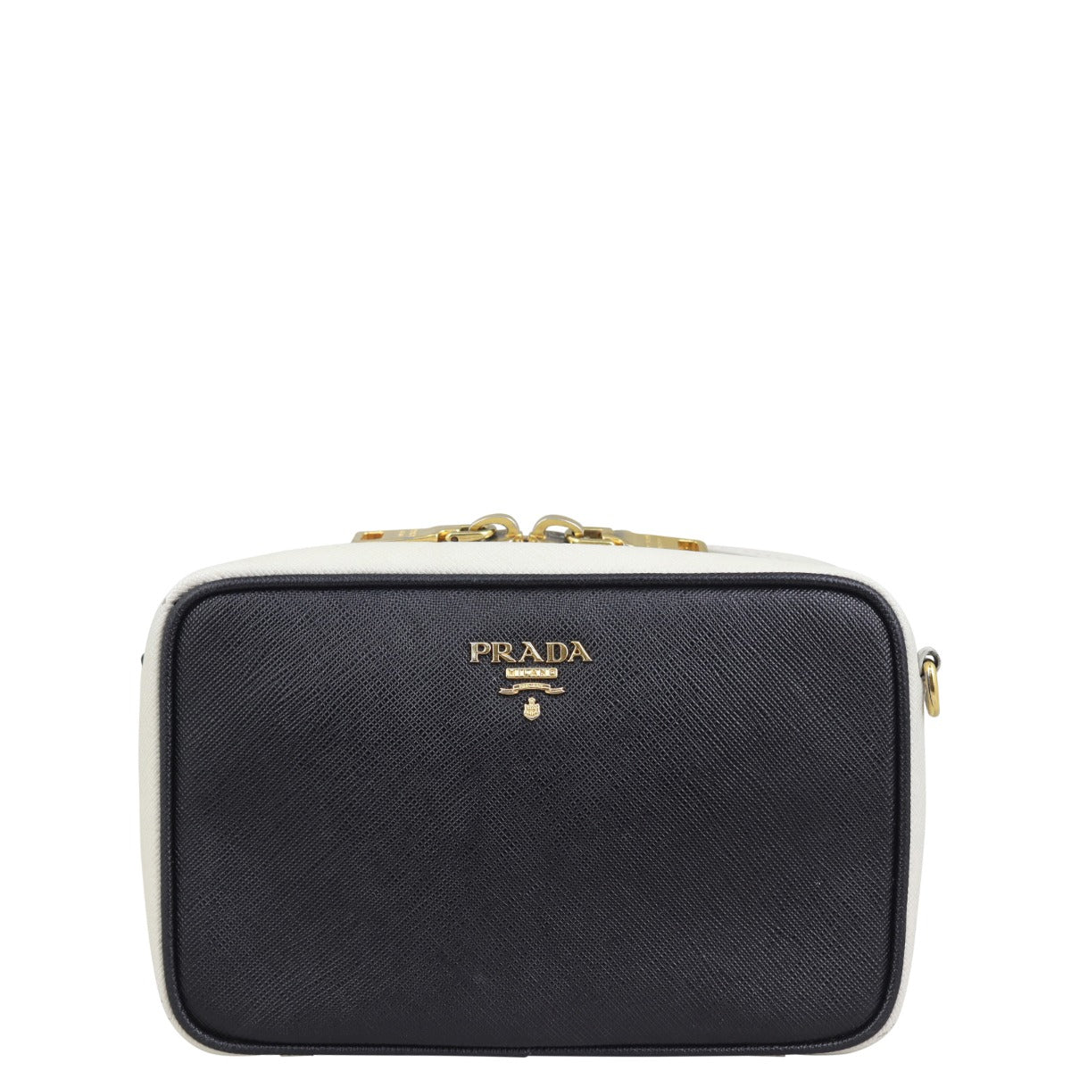 Prada Saffiano Camera Crossbody Chain Bag