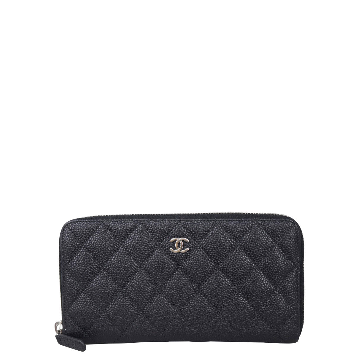 Chanel Classic Long Zipped Wallet | Silver Hardware