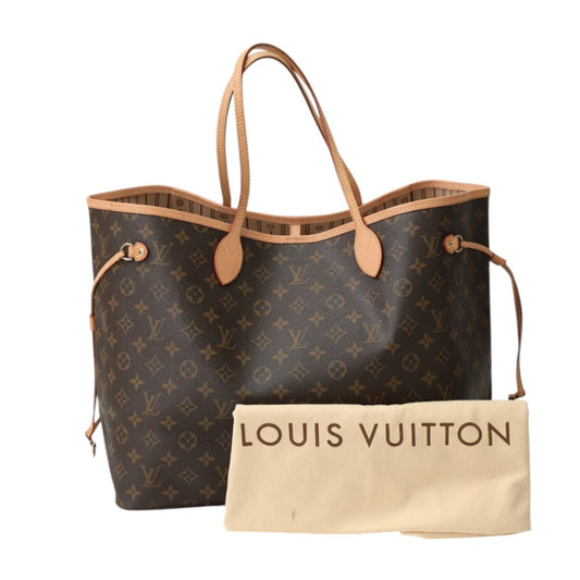 LOUIS VUITTON Tote Bag Monogram canvas Brown Tote Bag Monogram Discontinued Neverfull GM Women