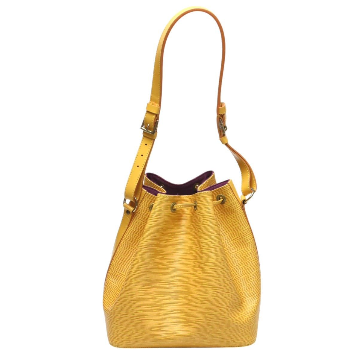 LOUIS VUITTON Shoulder Bag Epi Leather Tassiri Yellow Drawstring type Shoulder Bag Epi Petit Noe unisex(Unisex)