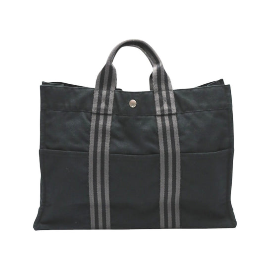 HERMES Tote Bag cotton black Tote Bag Fool ToeMM Her Line Women(Unisex)