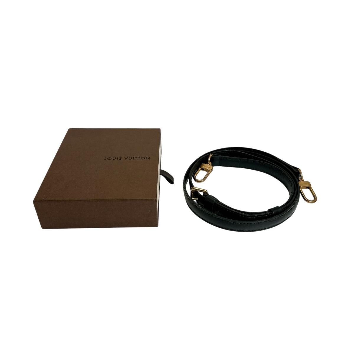 LOUIS VUITTON Shoulder strap Epi Leather black Epi Bag accessories