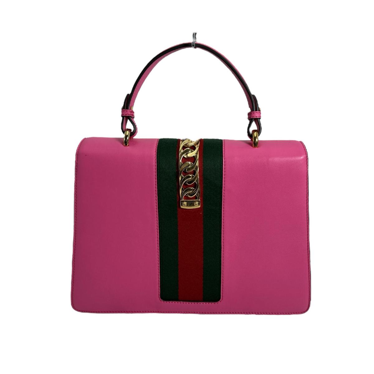 GUCCI Handbag 431665 leather pink bag Silvi