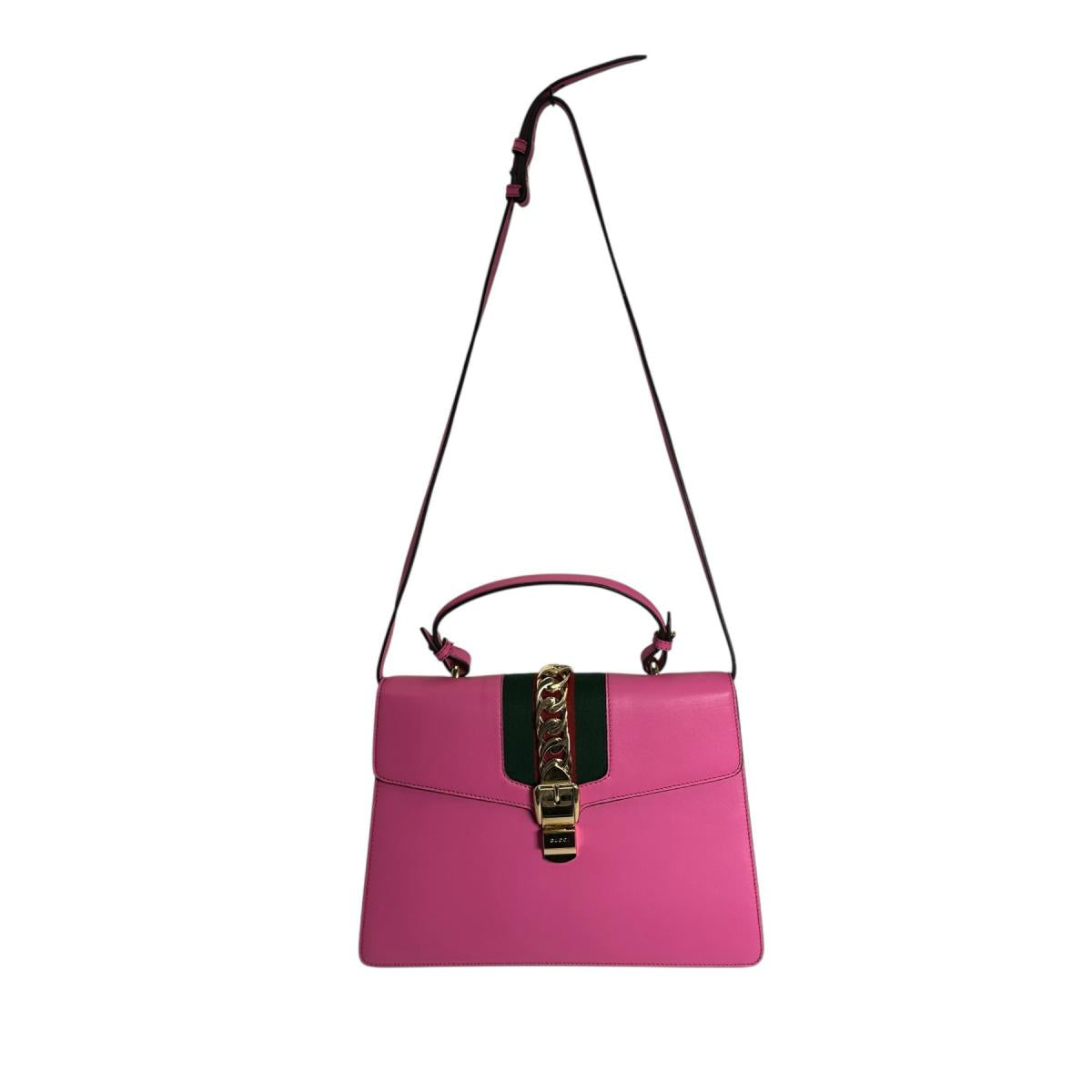 GUCCI Handbag 431665 leather pink bag Silvi