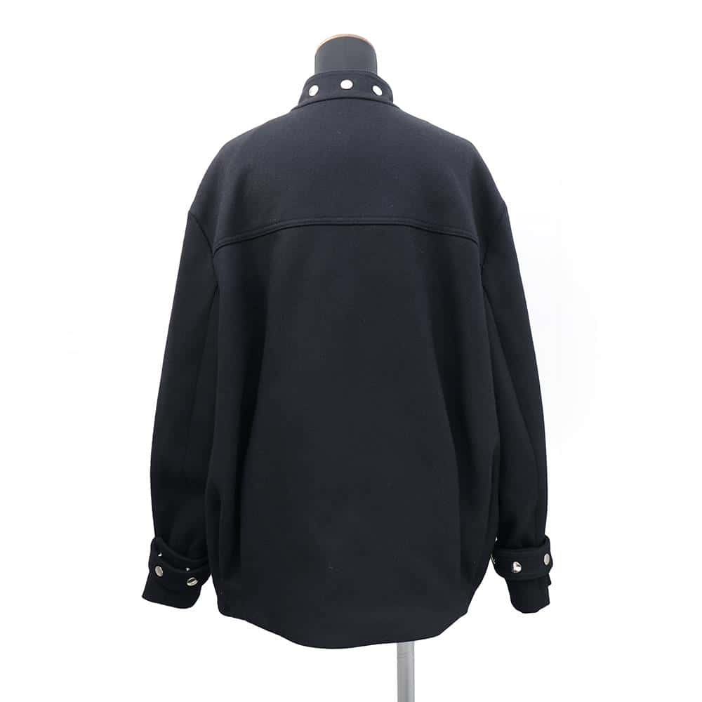 GUCCI ?Bomber jacket with button details Size 40 Black712880 Wool 100%