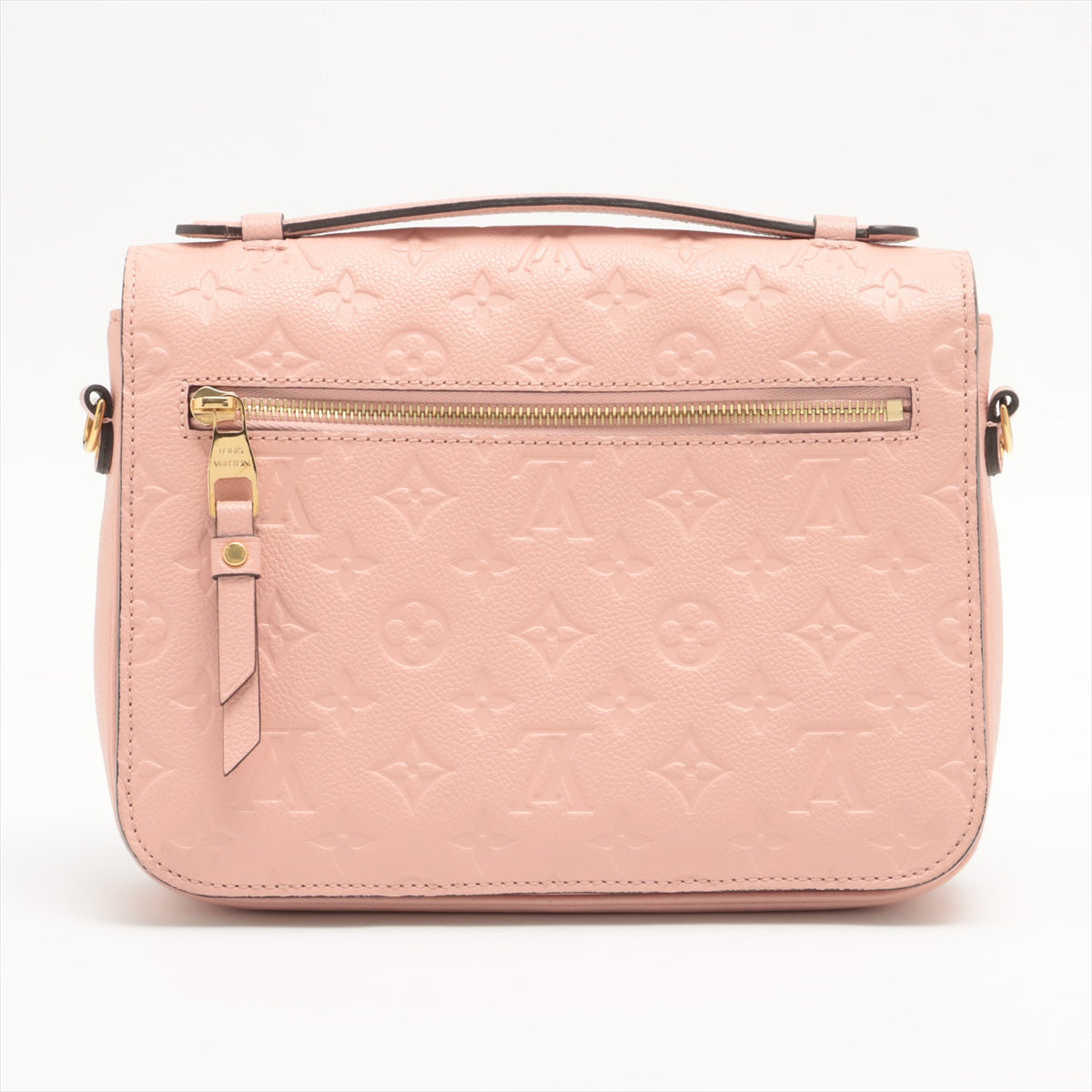 Louis Vuitton Rose Ballerine Monogram Empreinte Leather Pochette Metis Clearance Sale