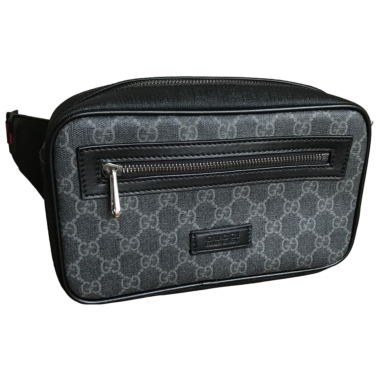 Gucci anthracite cloth bag