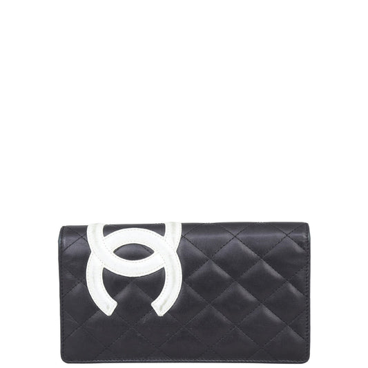 Chanel Ligne Cambon Yen Wallet | Black Calfskin