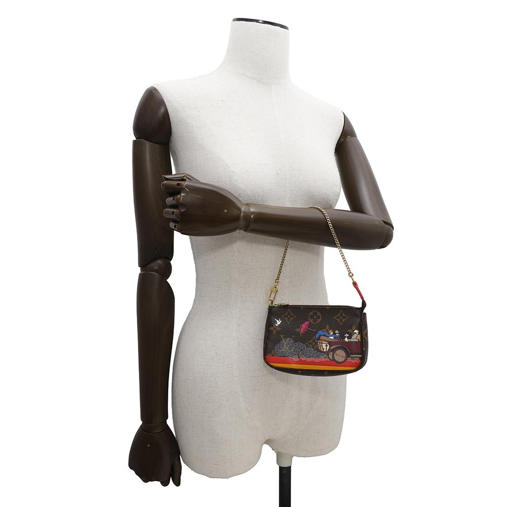  LOUIS VUITTON Mini Pochette Accessoires BrownM41655 Monogram