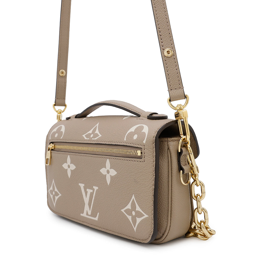 LOUIS VUITTON Pochette Metis EW Tourterelle ClaimsM23081 Monogram Empreinte Leather