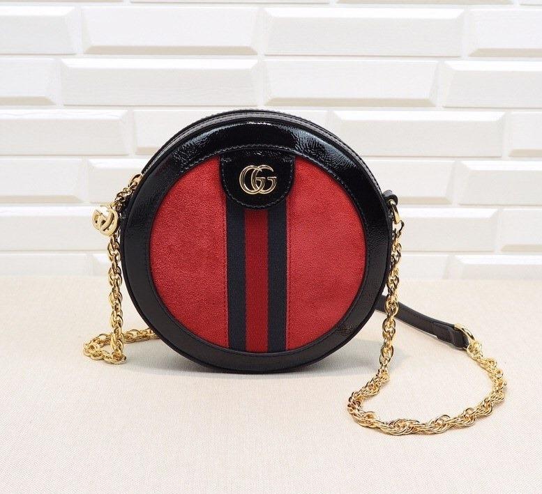 Gucci Monogram Chain Leather Crossbody