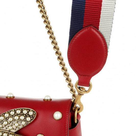 Gucci Monogram Nylon Leather Mini Crossbody