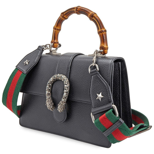 Gucci Monogram Leather Top Handle Crossbody