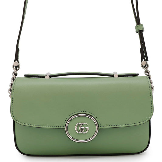 GUCCI ?PETITE GG Green739722 Leather Size Mini