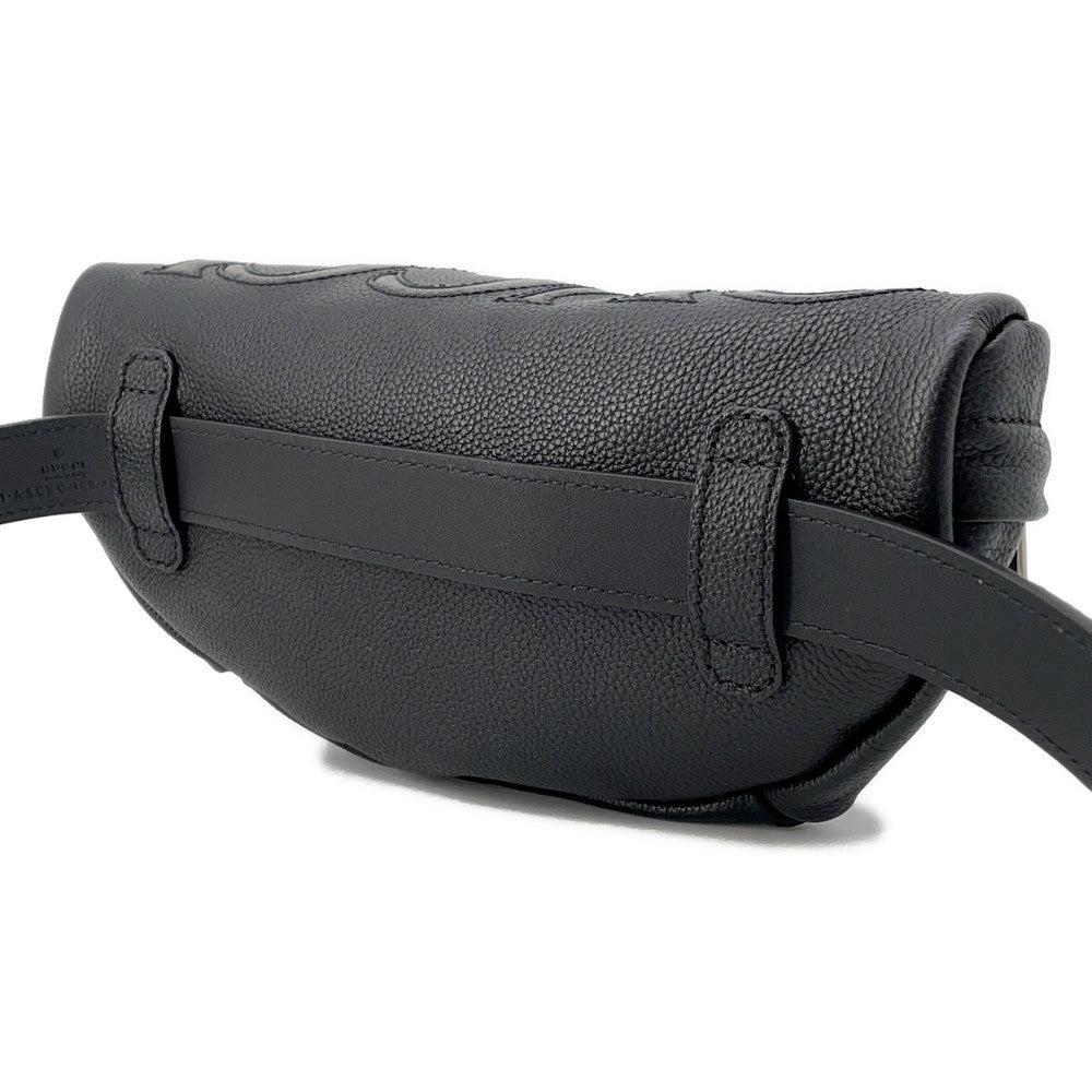 GUCCI ?Inlay logo belt bag Black768111 Leather