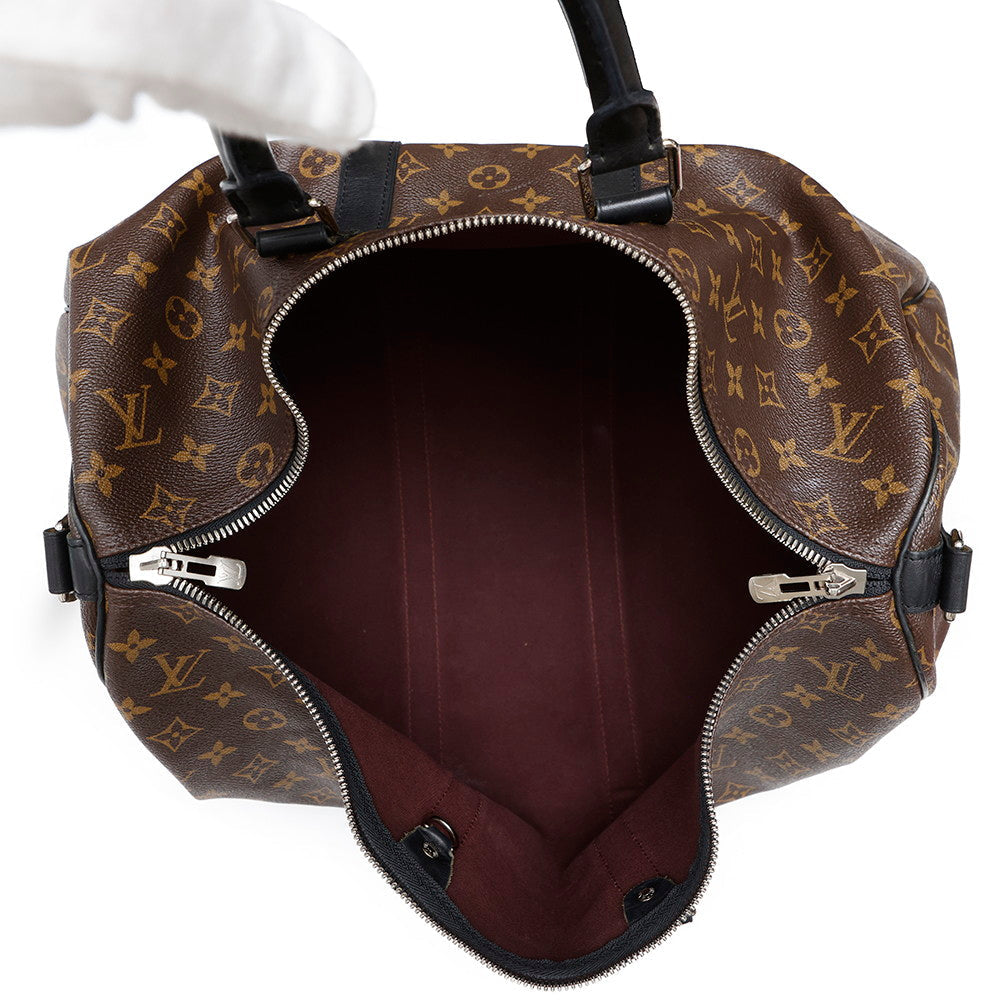  LOUIS VUITTON Keepall Bandouliere BrownM56711 Monogram Macassar Canvas Size 45