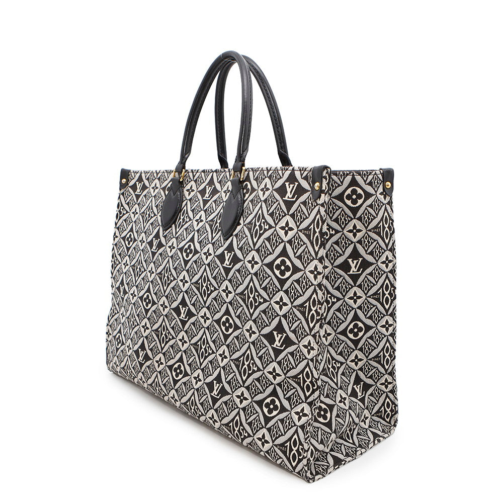 LOUIS VUITTON Onthego NoirM57207 Monogram / Jacquard Size GM