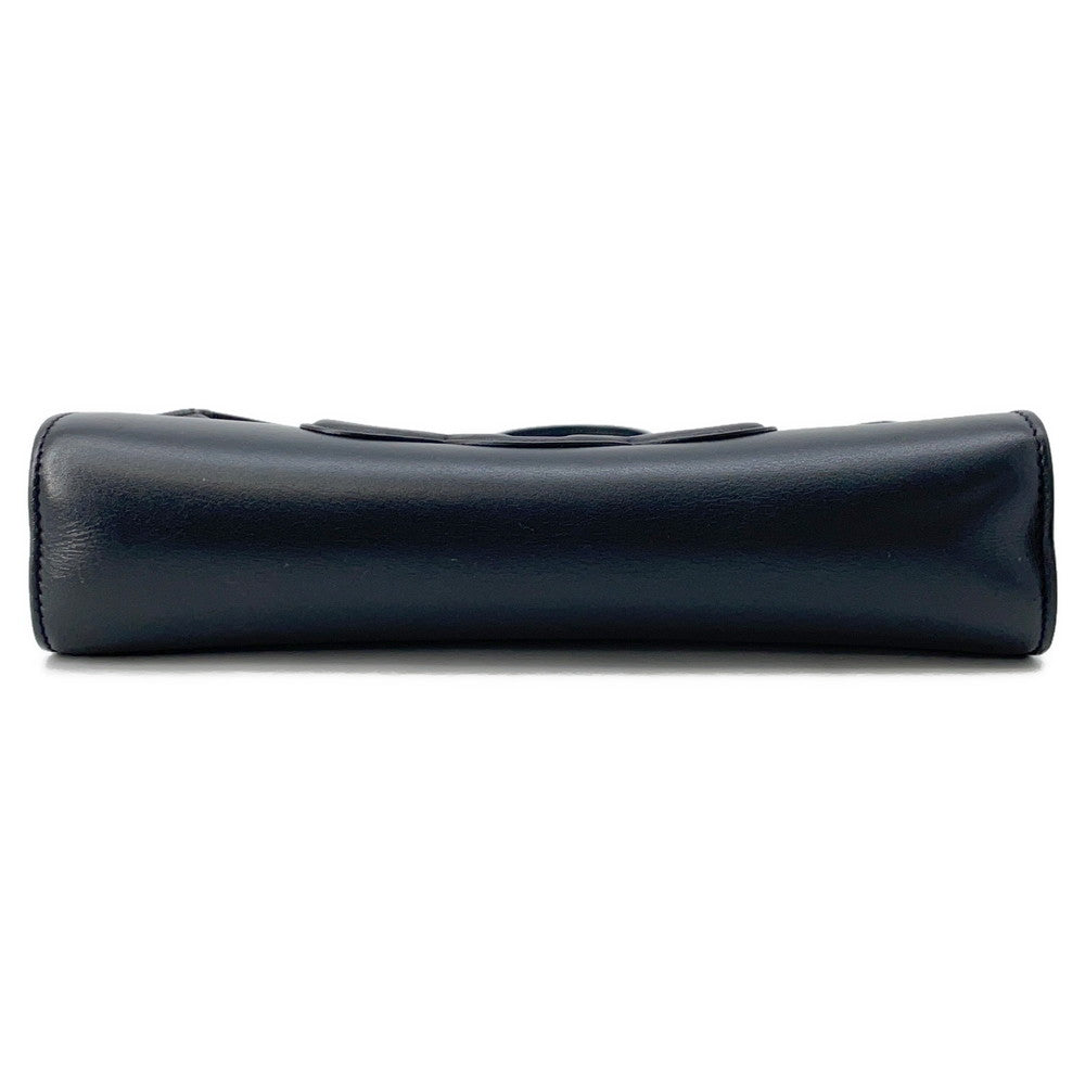 CELINE Cuir Triomphe One Shoulder Bag Black198153DU3.38NO Leather
