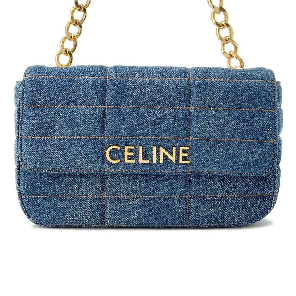 CELINE ChainShoulder Bag Blue11127 2ETN 07DD Denim