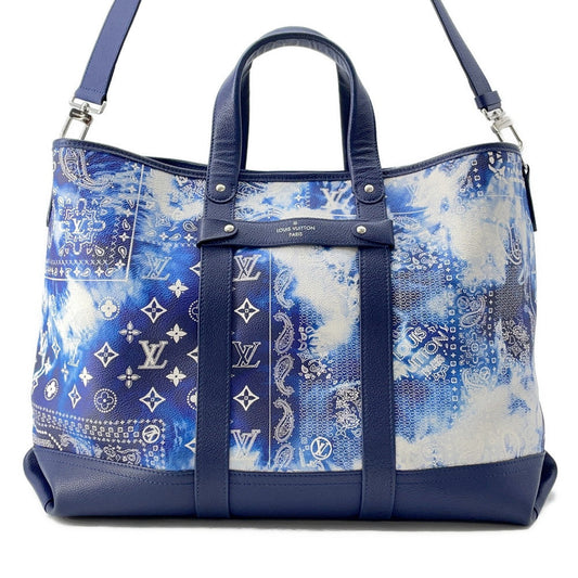 LOUIS VUITTON Trolley tote BlueM20553 Monogram ?Bandana