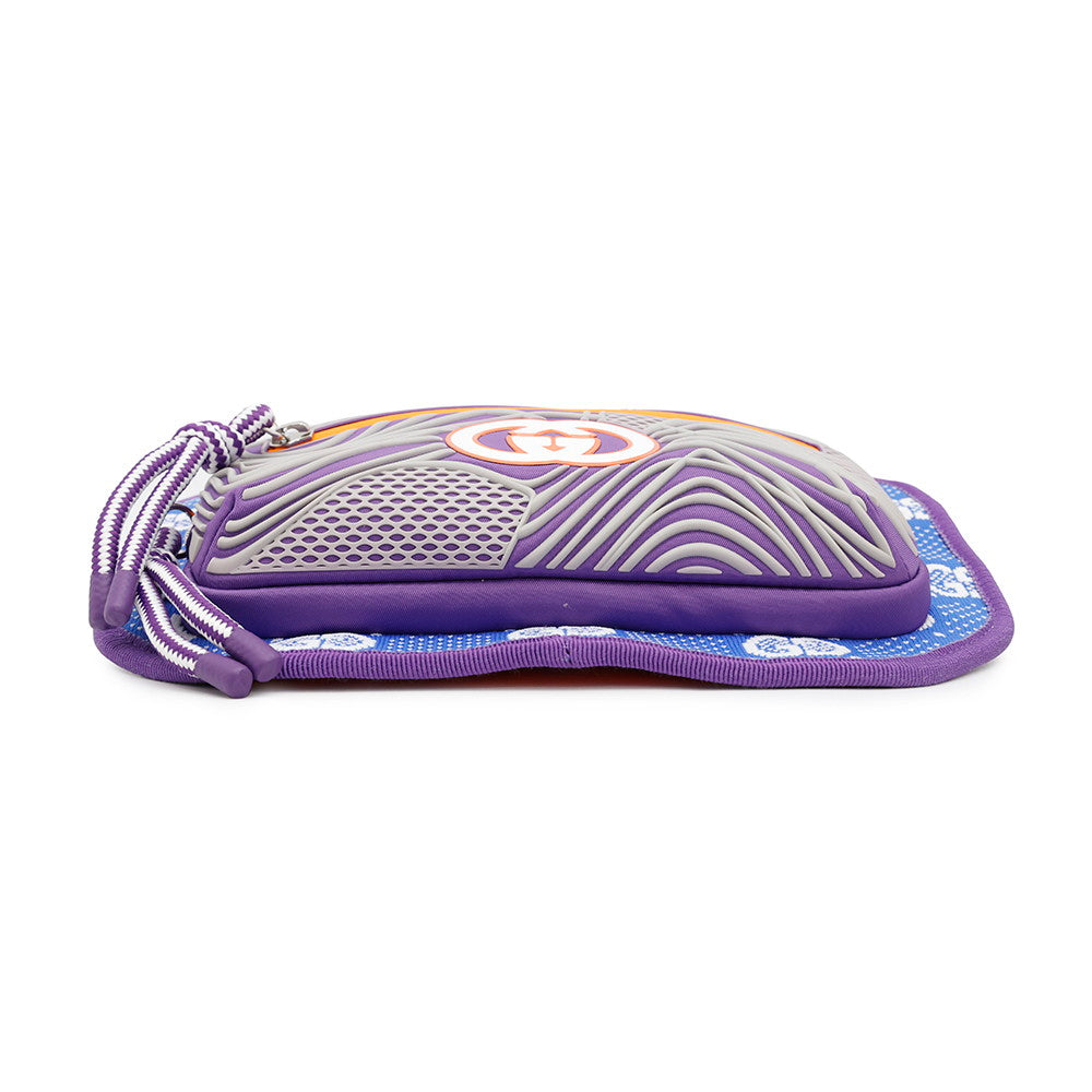 GUCCI ?GG Nylon belt bag Purple/Blue/Orange752102 Nylon Rubber