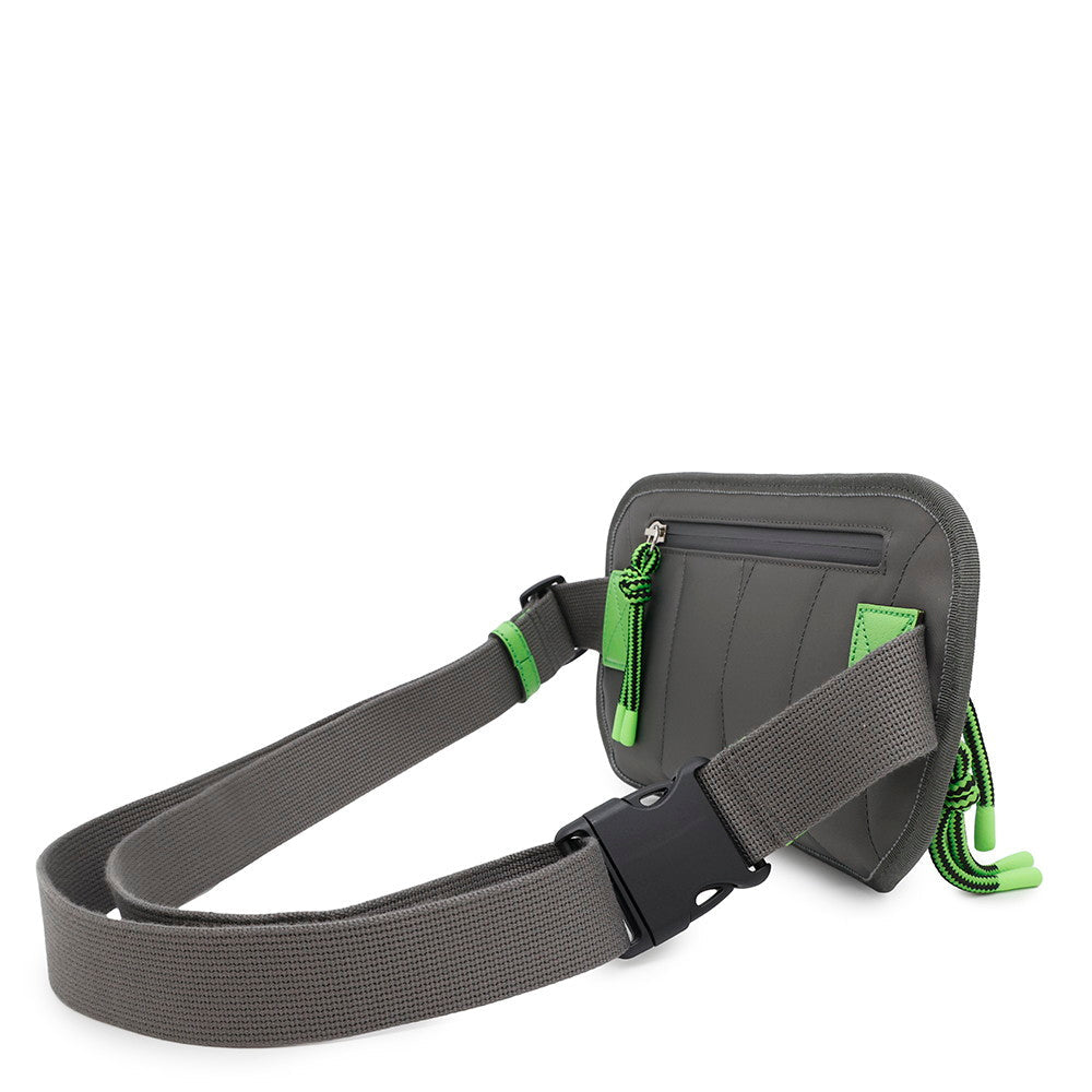 GUCCI ?GG Nylon belt bag Gray/Red/Green752102 Nylon Rubber