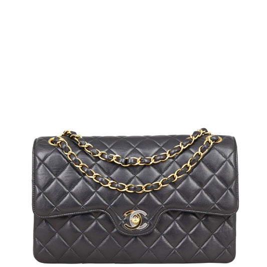 Chanel Two Tone CC Double Flap Medium